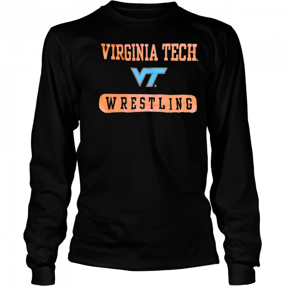 Virginia Tech Wrestling logo shirt Long Sleeved