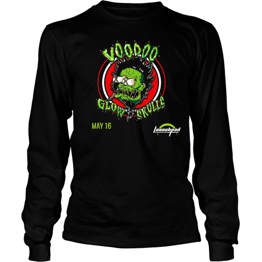 Voodoo Glow Skulls Friday May 16 2025 All Ages Launchpad t-shirt Long Sleeved