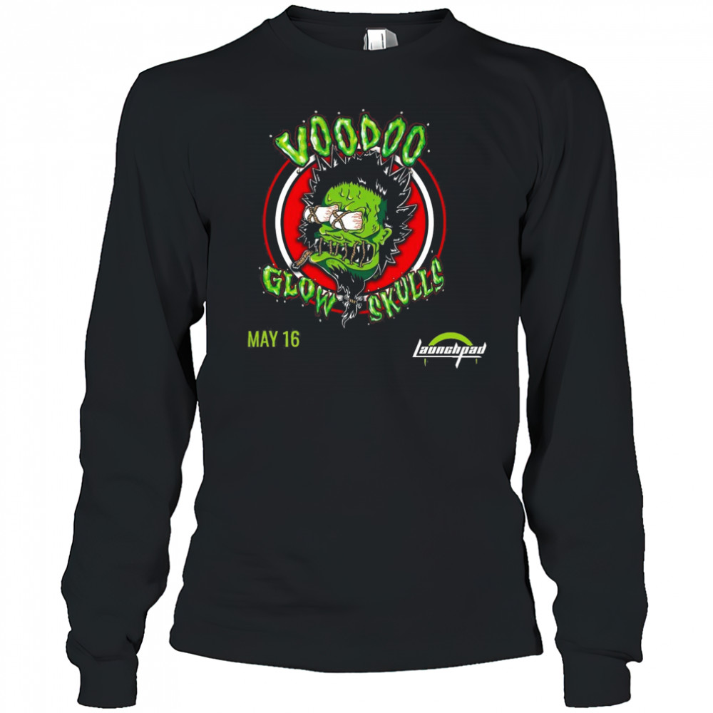 Voodoo Glow Skulls Friday May 16 2025 All Ages Launchpad t-shirt Long Sleeved