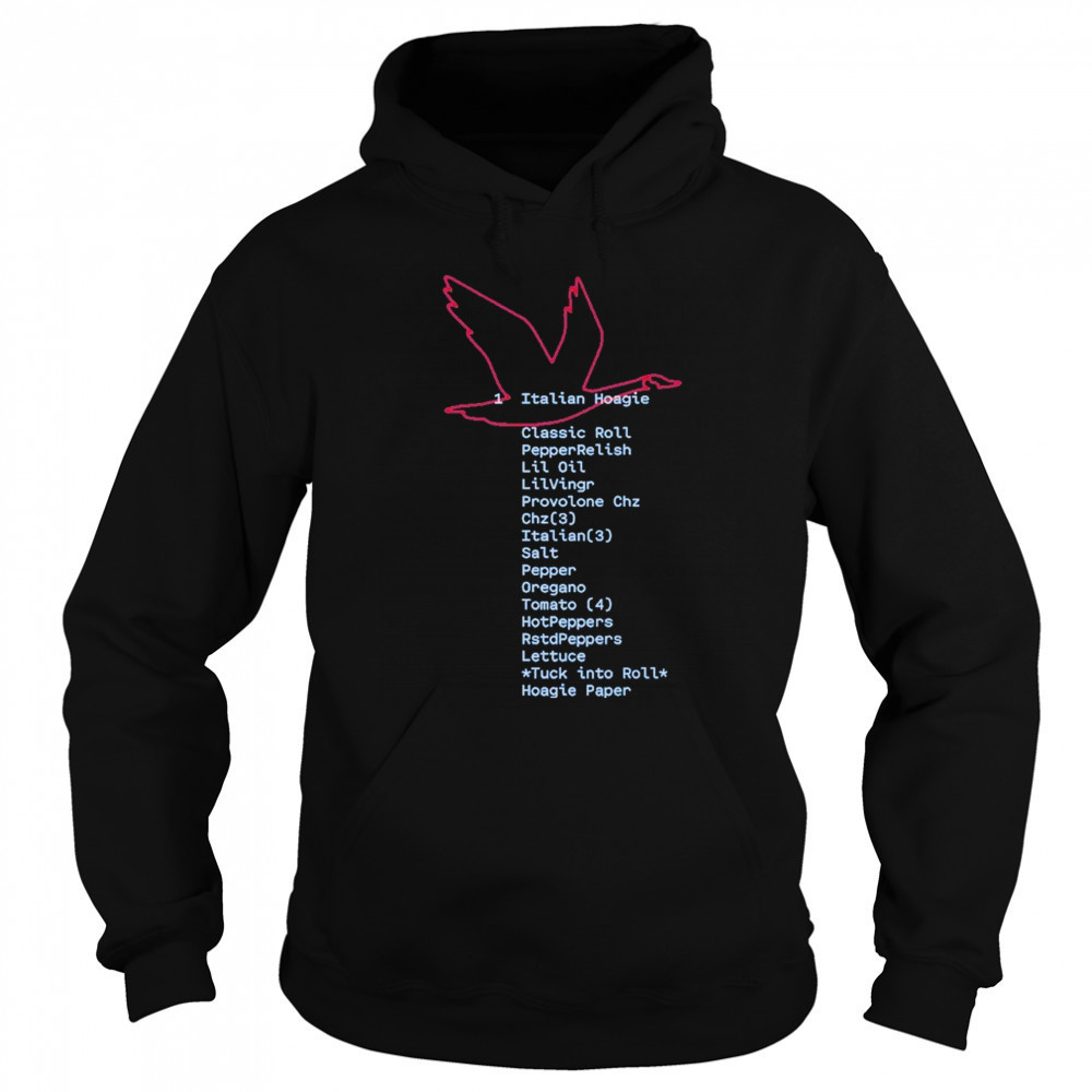 Wawa Italian Hoagie Order T-shirt Sweatshirt