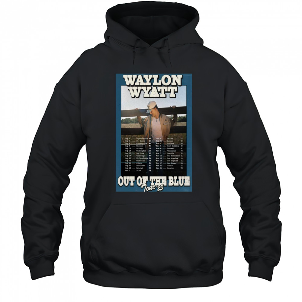 Waylon Wyatt Washington DC Out Of The Blue Tour September – November 2025 t-shirt Hoodie