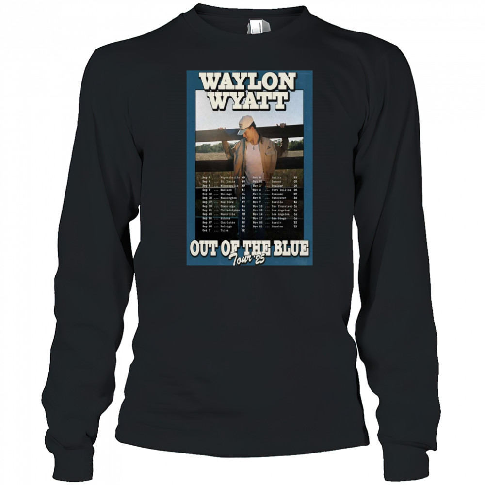 Waylon Wyatt Washington DC Out Of The Blue Tour September – November 2025 t-shirt Long Sleeved