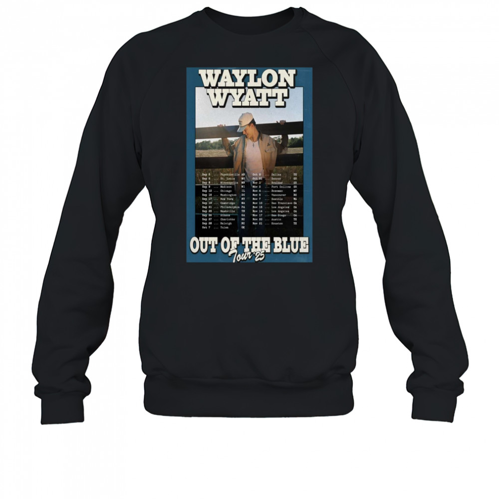 Waylon Wyatt Washington DC Out Of The Blue Tour September – November 2025 t-shirt Sweatshirt