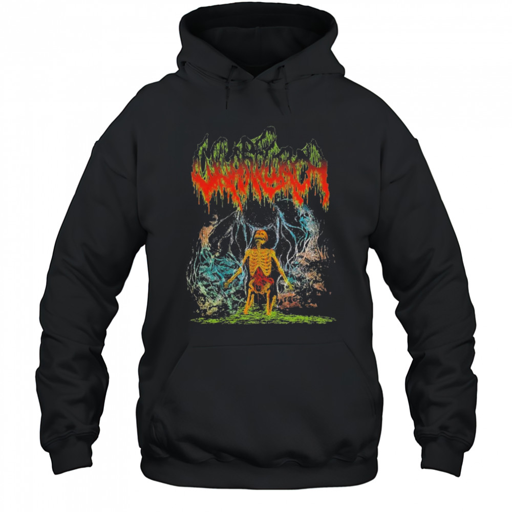Wharflurch Psychedelic Fright Skeleton T-shirt Hoodie