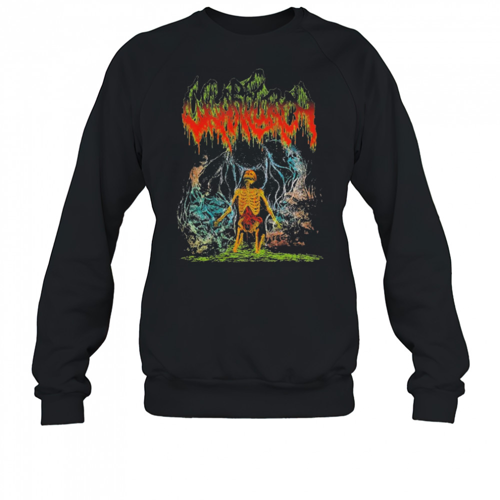 Wharflurch Psychedelic Fright Skeleton T-shirt Sweatshirt