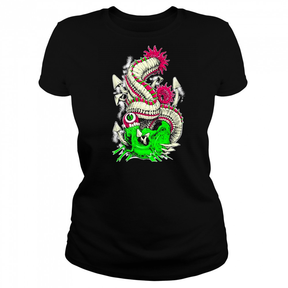 Wharflurch Psychedelic Skull T-shirt Women's T-shirt