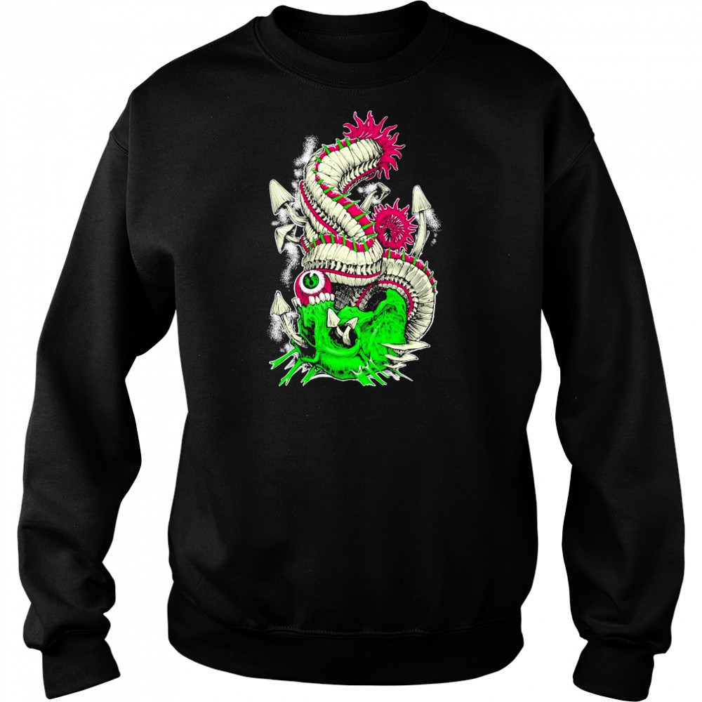 Wharflurch Psychedelic Skull T-shirt Hoodie