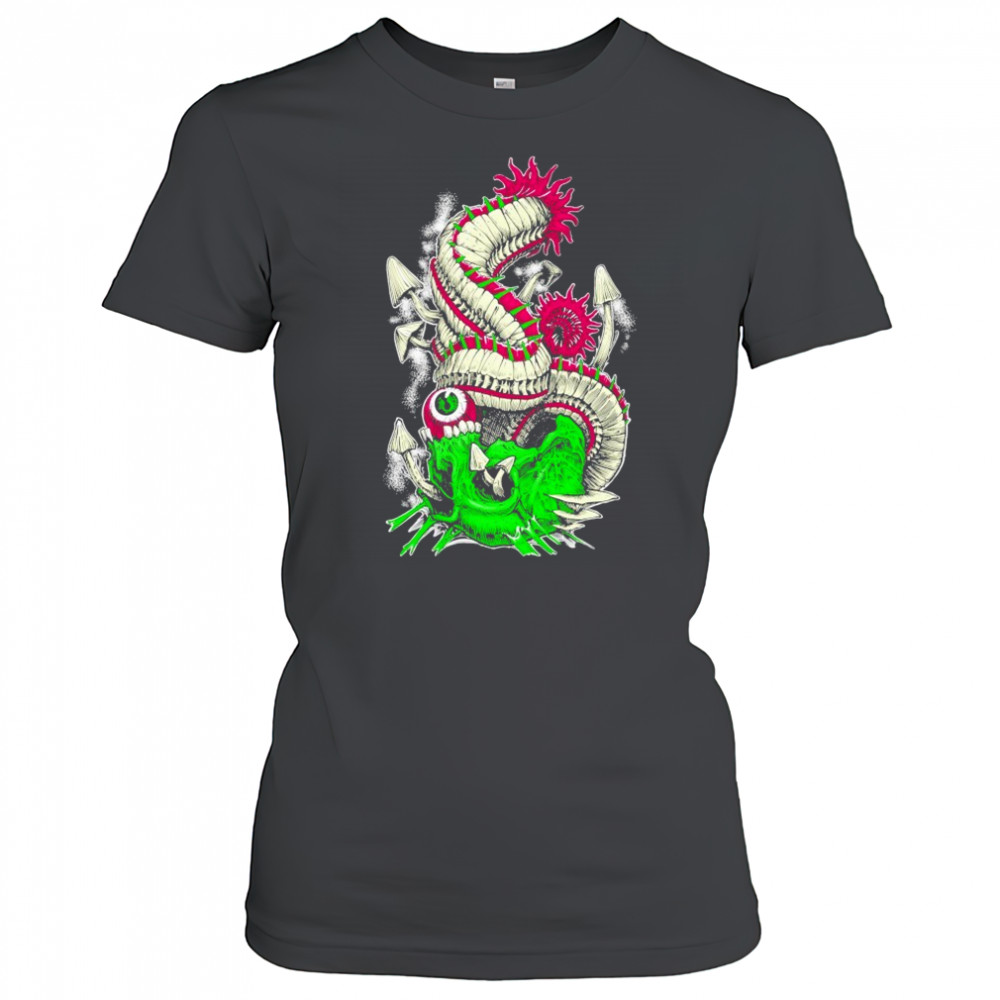 Wharflurch Psychedelic Skull T-shirt Women's T-shirt