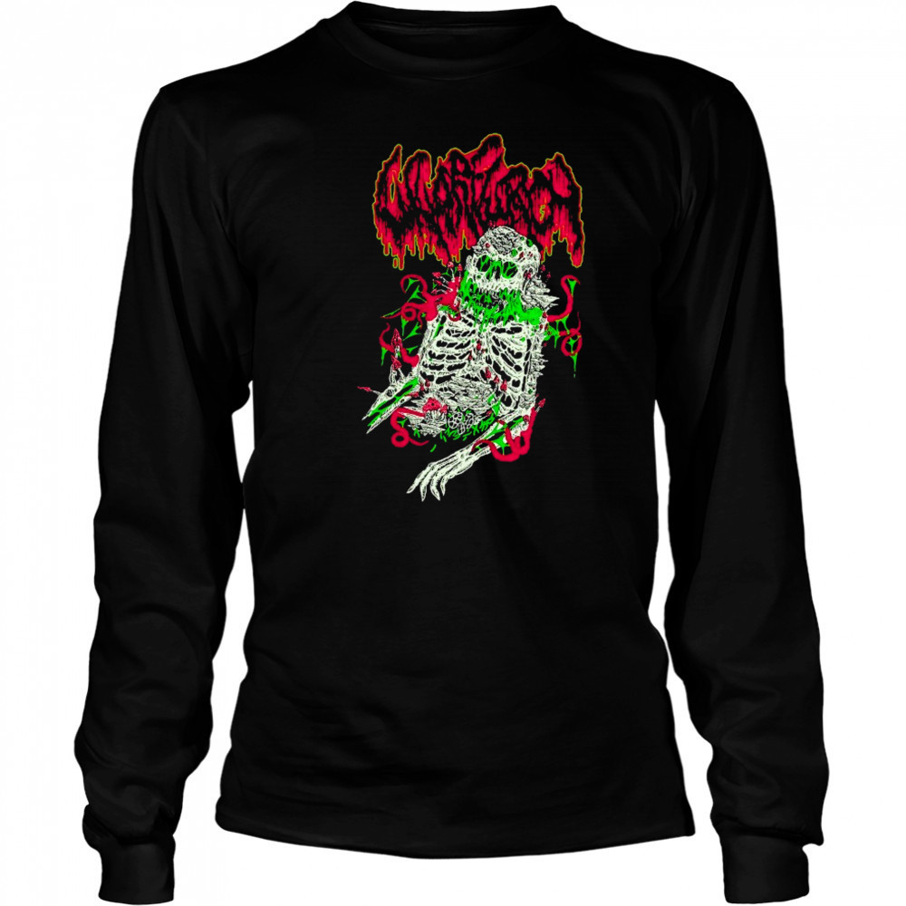 Wharflurch Shroomguy Skeleton T-shirt Long Sleeved