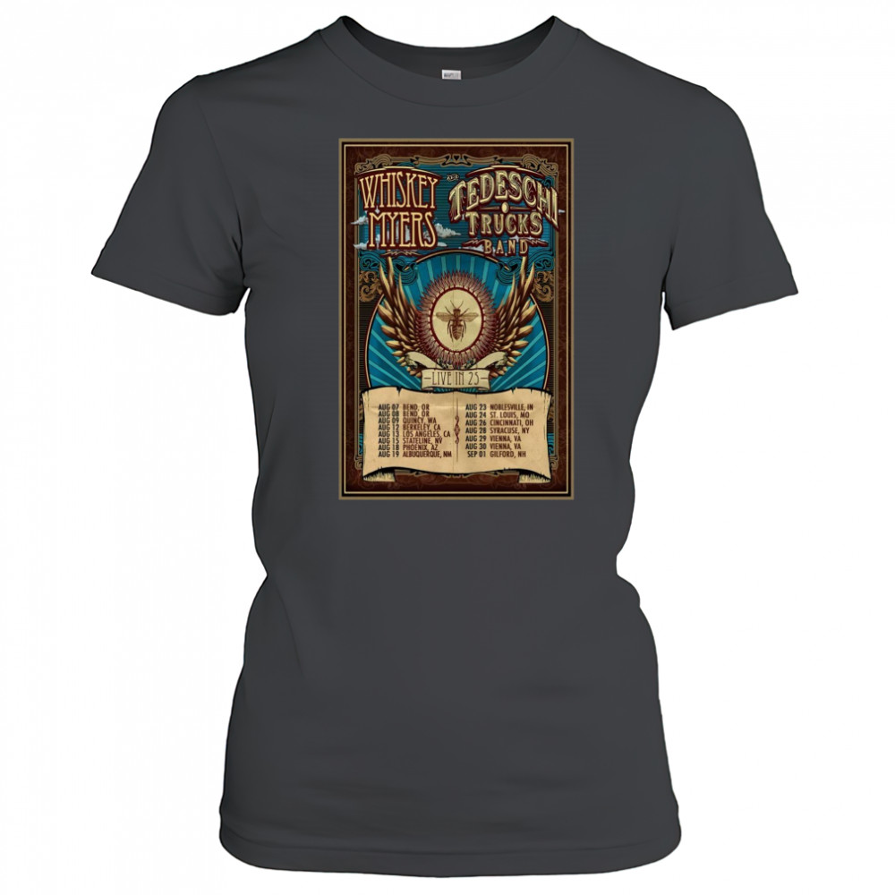 Whiskey Myers and Tedeschi Trucks Band Live In August – September 2025 t-shirt Women's T-shirt