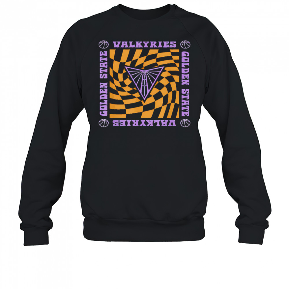 WNBA Golden State Valkyries Retro Wavy Checkerboard shirt Sweatshirt