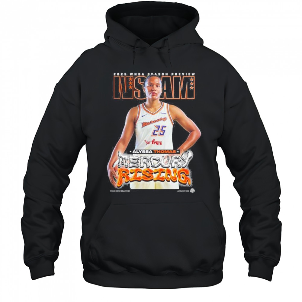 WSLAM Alyssa Thomas Phoenix Mercury SLAM 256 Mercury Rising 2025 WNBA Season Preview t-shirt Hoodie