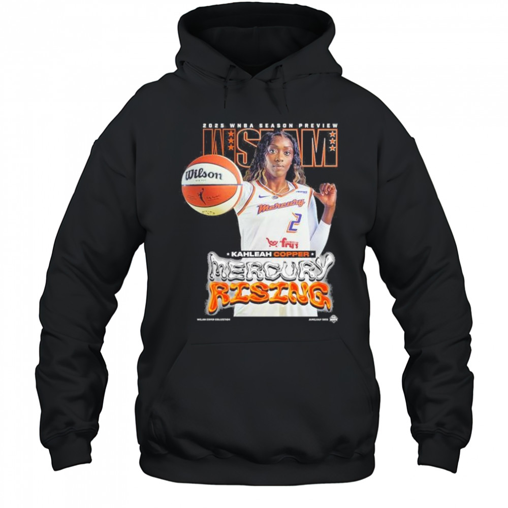 WSLAM Kahleah Copper Phoenix Mercury SLAM 256 Mercury Rising 2025 WNBA Season Preview t-shirt Hoodie
