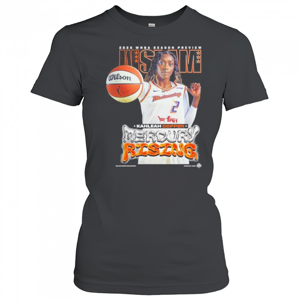 WSLAM Kahleah Copper Phoenix Mercury SLAM 256 Mercury Rising 2025 WNBA Season Preview t-shirt Women's T-shirt