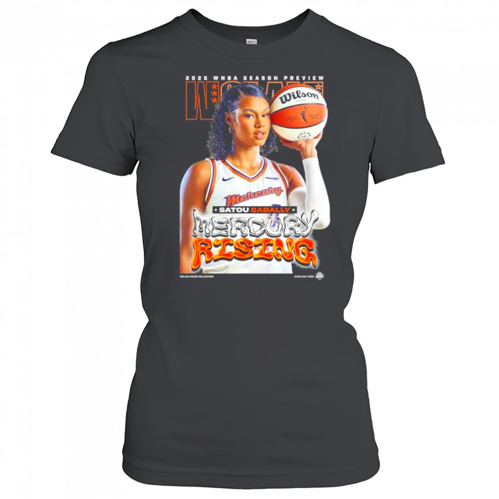WSLAM Satou Sabally Phoenix acMercury SLAM 256 Mercury Rising 2025 WNBA Season Preview t-shirt Women's T-shirt