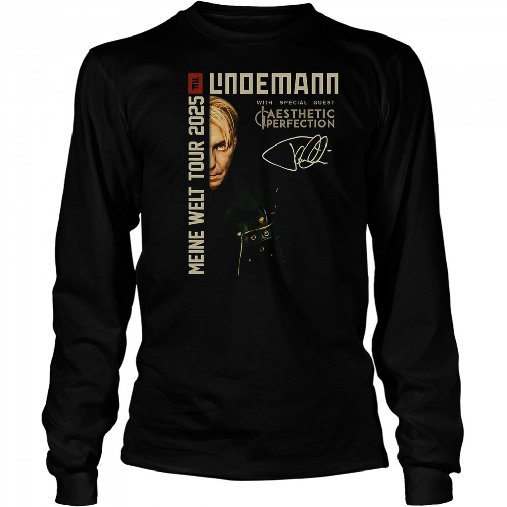 2-Sided Till Lindemann Meine Welt Tour 2025 Rundhals T-Shirt Long Sleeved