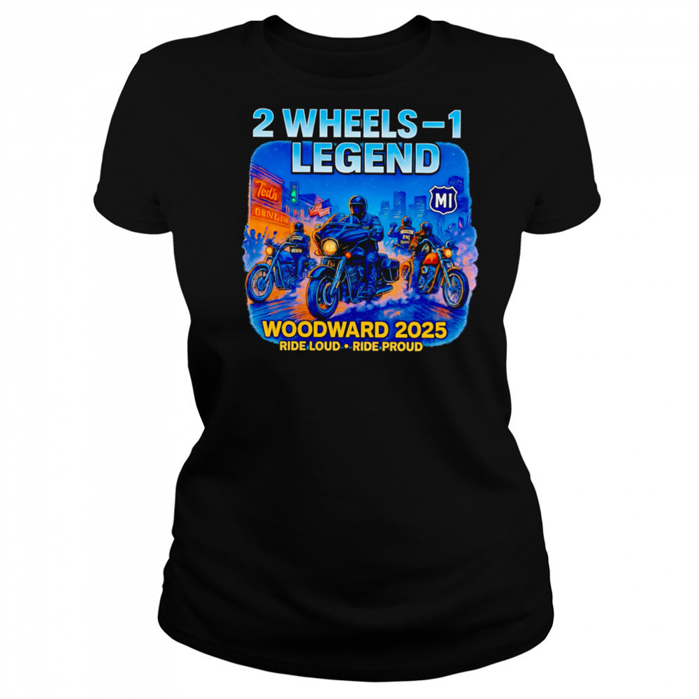 2025 Woodward Biker Legend 2 Wheels shirt Women's T-shirt
