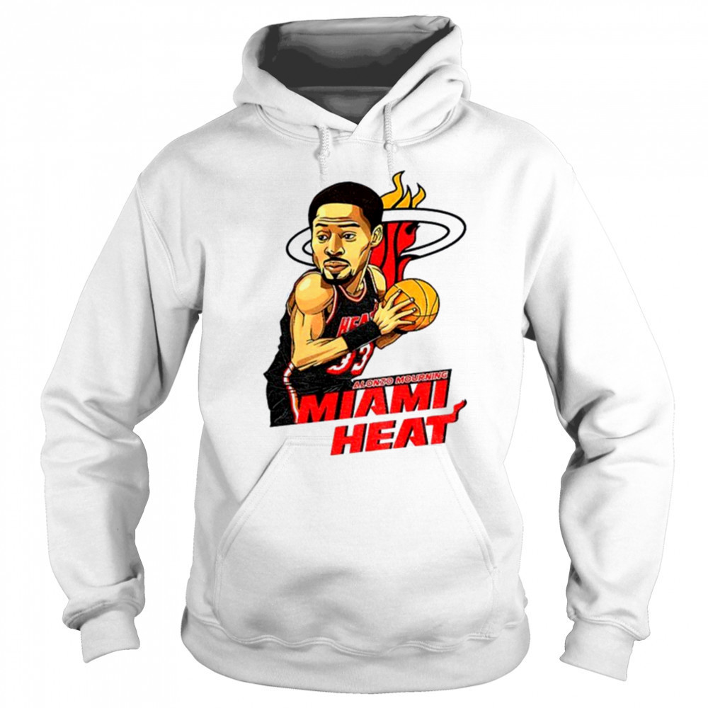 Alonzo Mourning Miami Heat NBA Basketball cartoon shirt Sweatshirt
