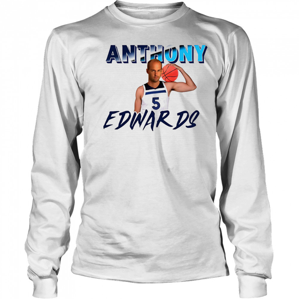 Anthony Edwards Minnesota basketball shirt Long Sleeved