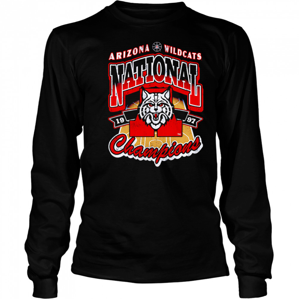 Arizona Wildcats National Champions 1997 retro shirt Long Sleeved