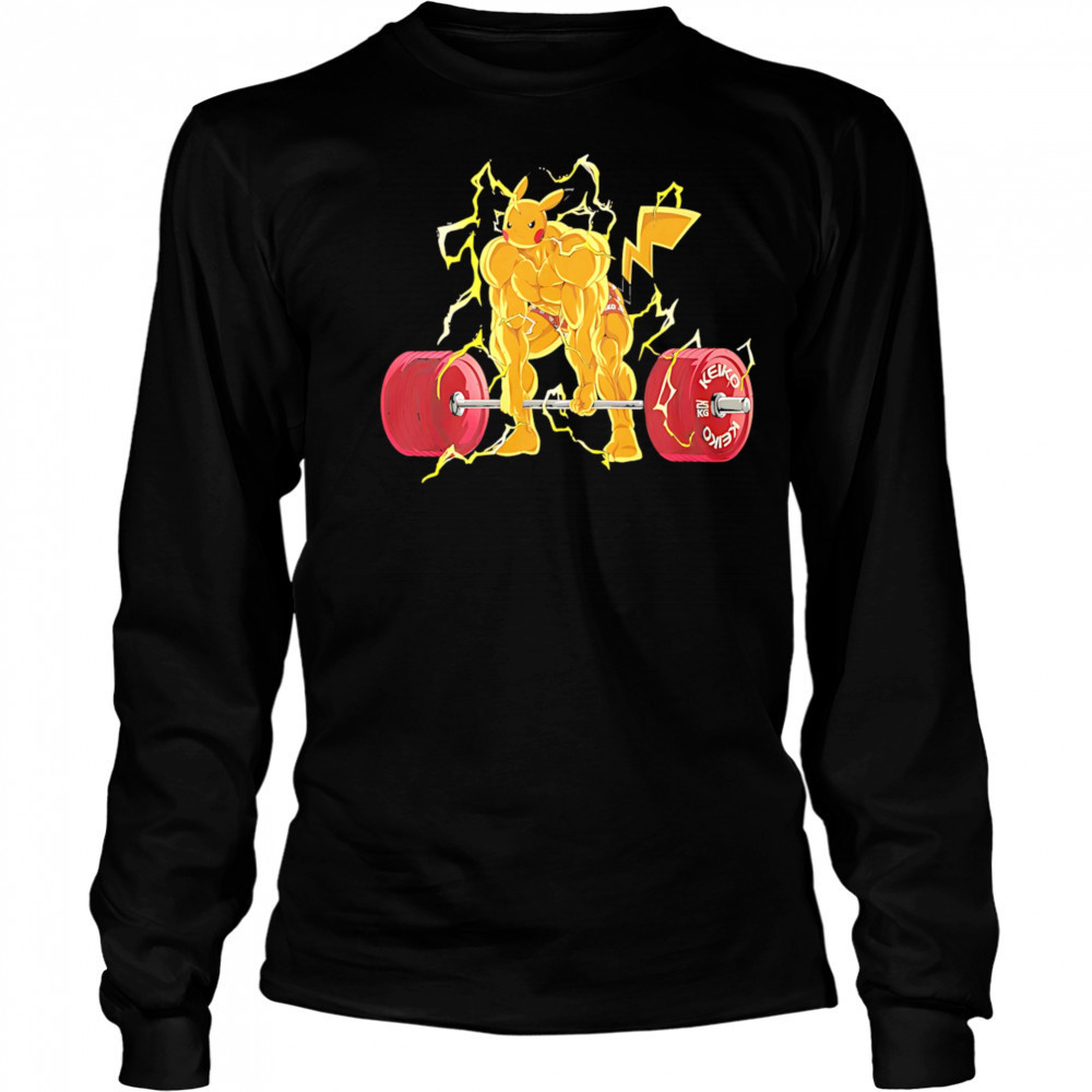 Big Papa Oz Peakachu Swole Gym shirt Long Sleeved