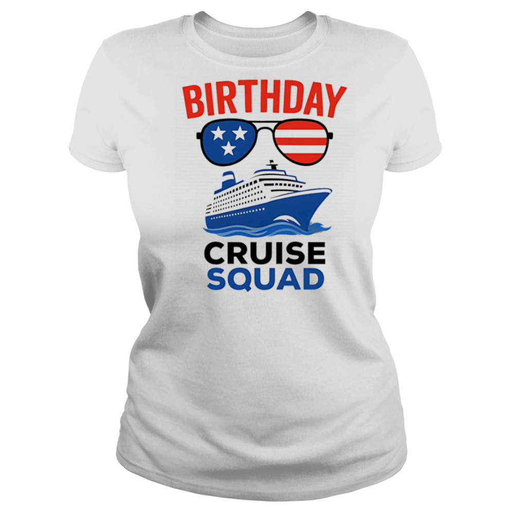 Birthday Cruise Squad USA America shirt Women's T-shirt