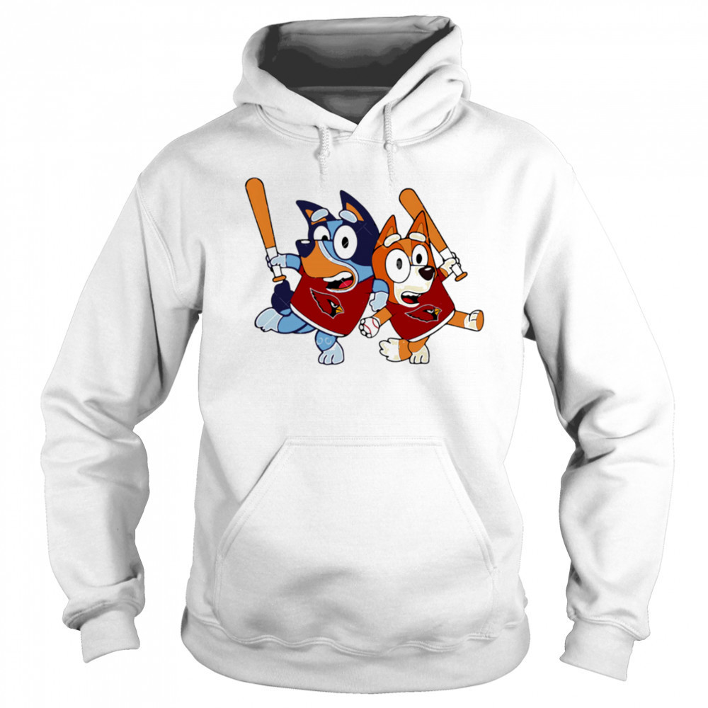 Bluey Arizona Cardinals Bluey Family Baseball shirt Sweatshirt