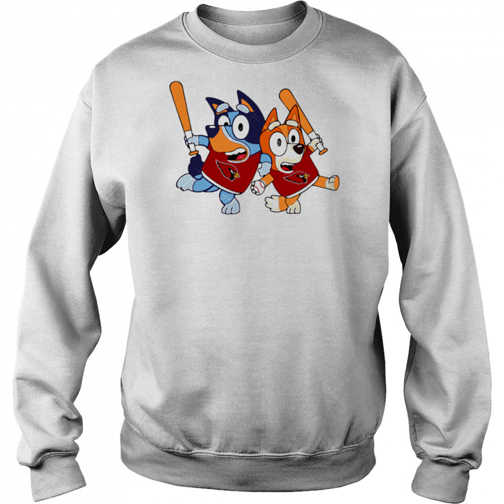 Bluey Arizona Cardinals Bluey Family Baseball shirt Hoodie