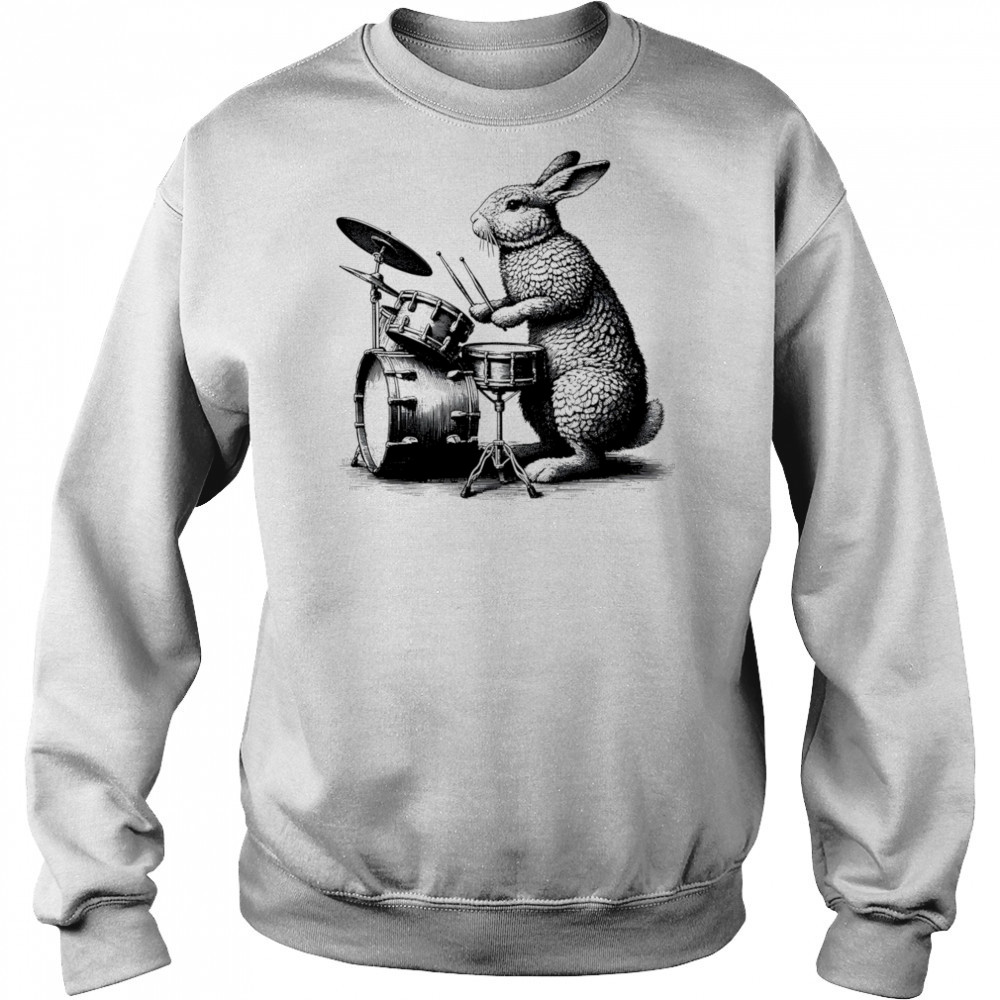 Bunny Rabbit Drummer vintage shirt Hoodie