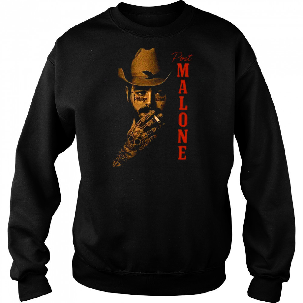Cowboy Post Country Western Posty Rap Graphic Shirt Hoodie