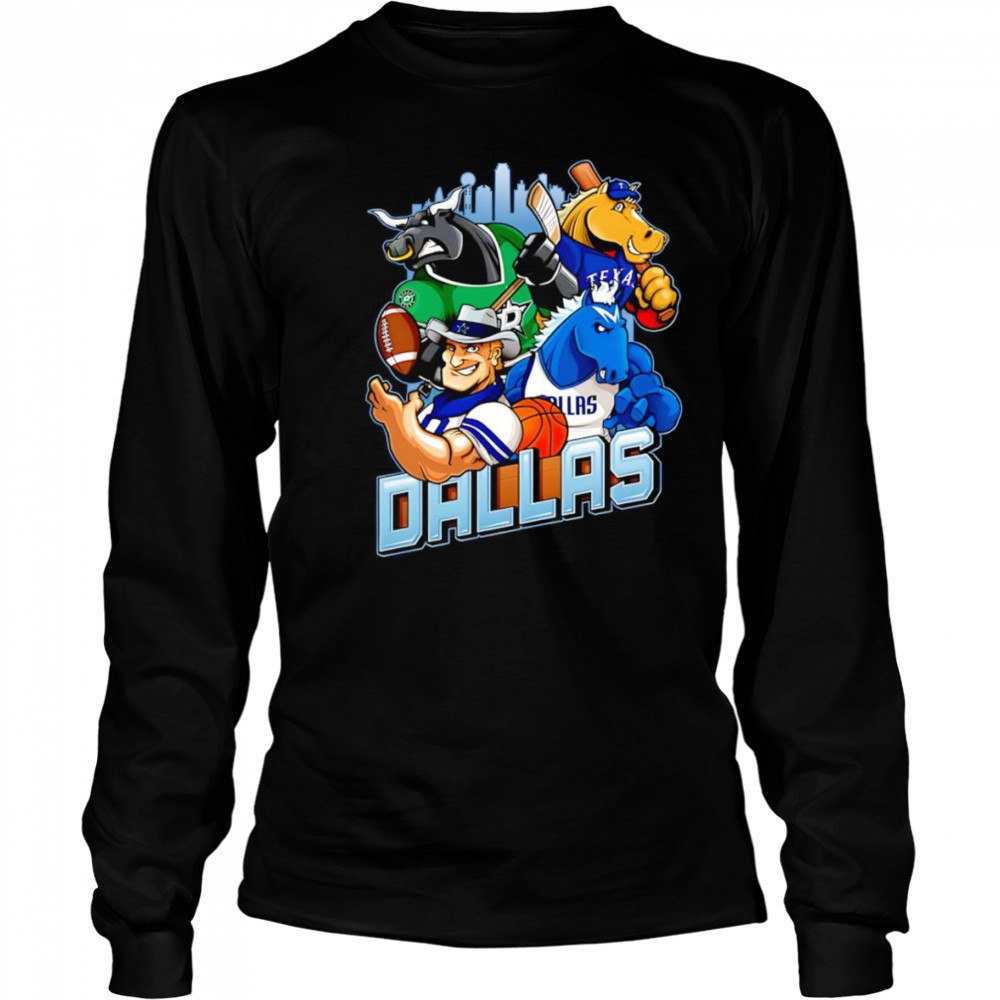 Dallas sports mascot shirt Long Sleeved