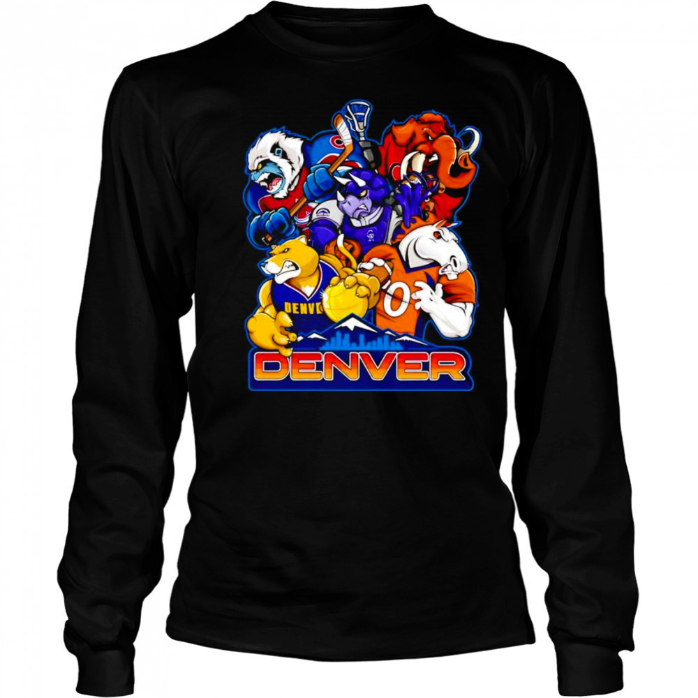 Denver sports mascots shirt Long Sleeved