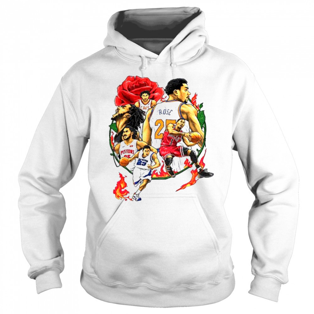 Derrick Rose player basketball rose and fire shirt Sweatshirt