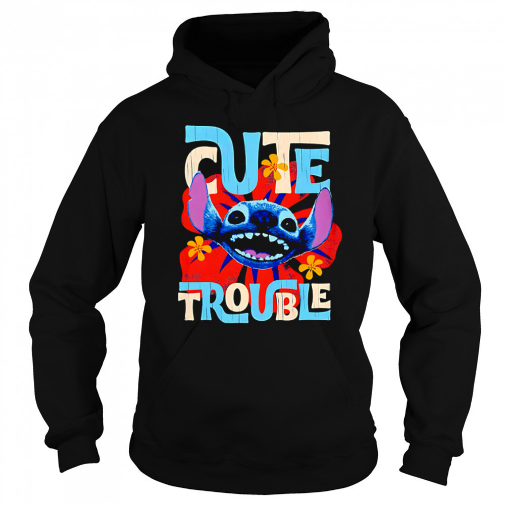 Disney Lilo Stitch Movie Live Action Stitch Cute Trouble shirt Sweatshirt