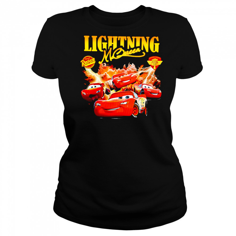 Disney Pixar Cars Lightning McQueen graphic shirt Women's T-shirt