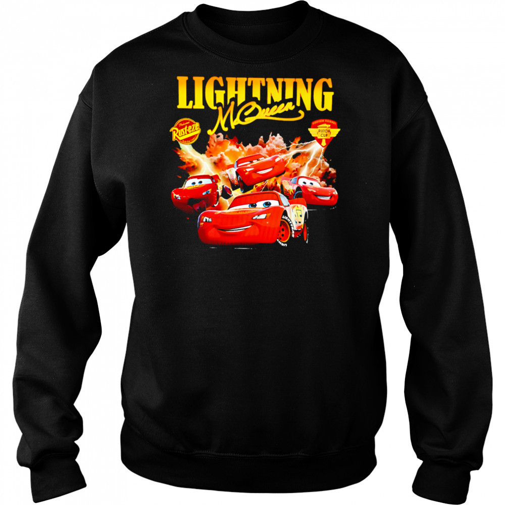 Disney Pixar Cars Lightning McQueen graphic shirt Hoodie