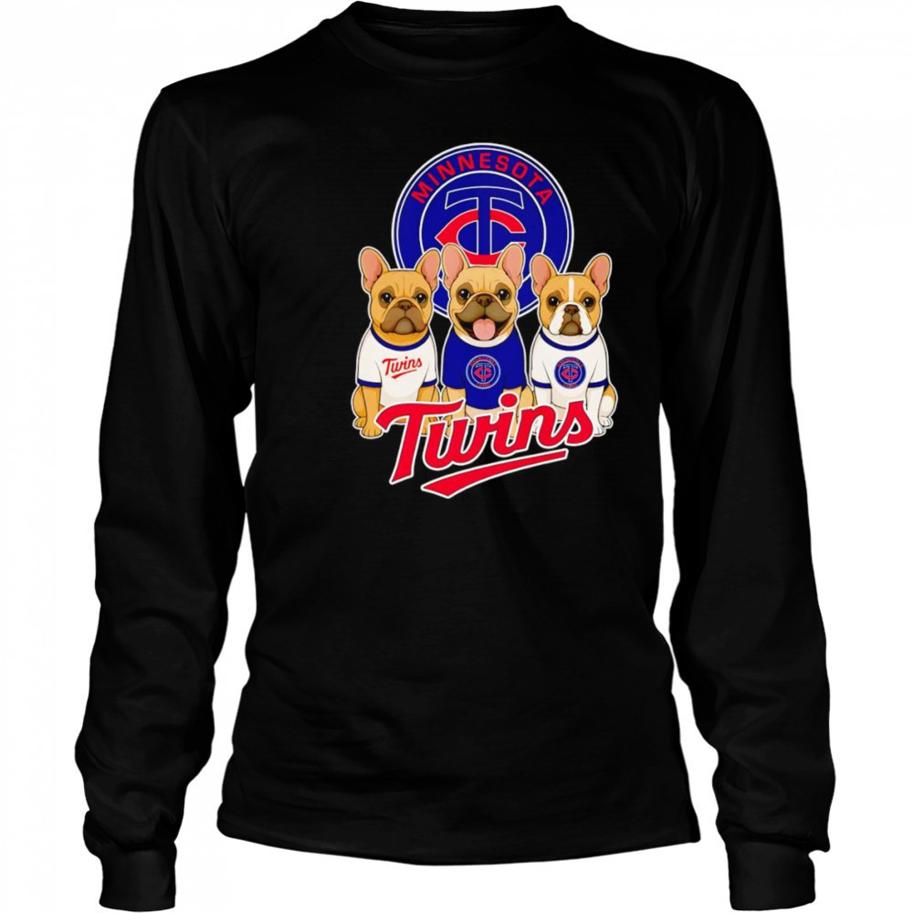French Bulldog Minnesota Twins shirt Long Sleeved