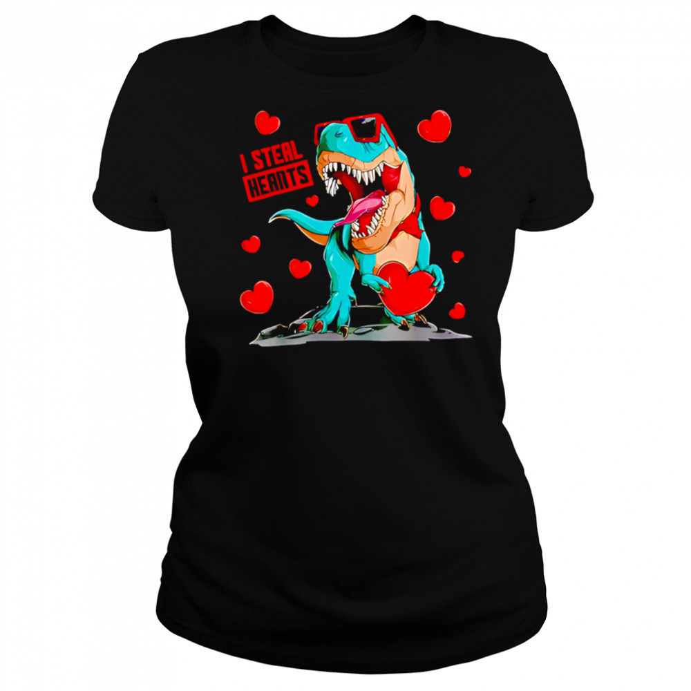 Gildan Love’S Day Dino I Steal Hearts shirt Women's T-shirt