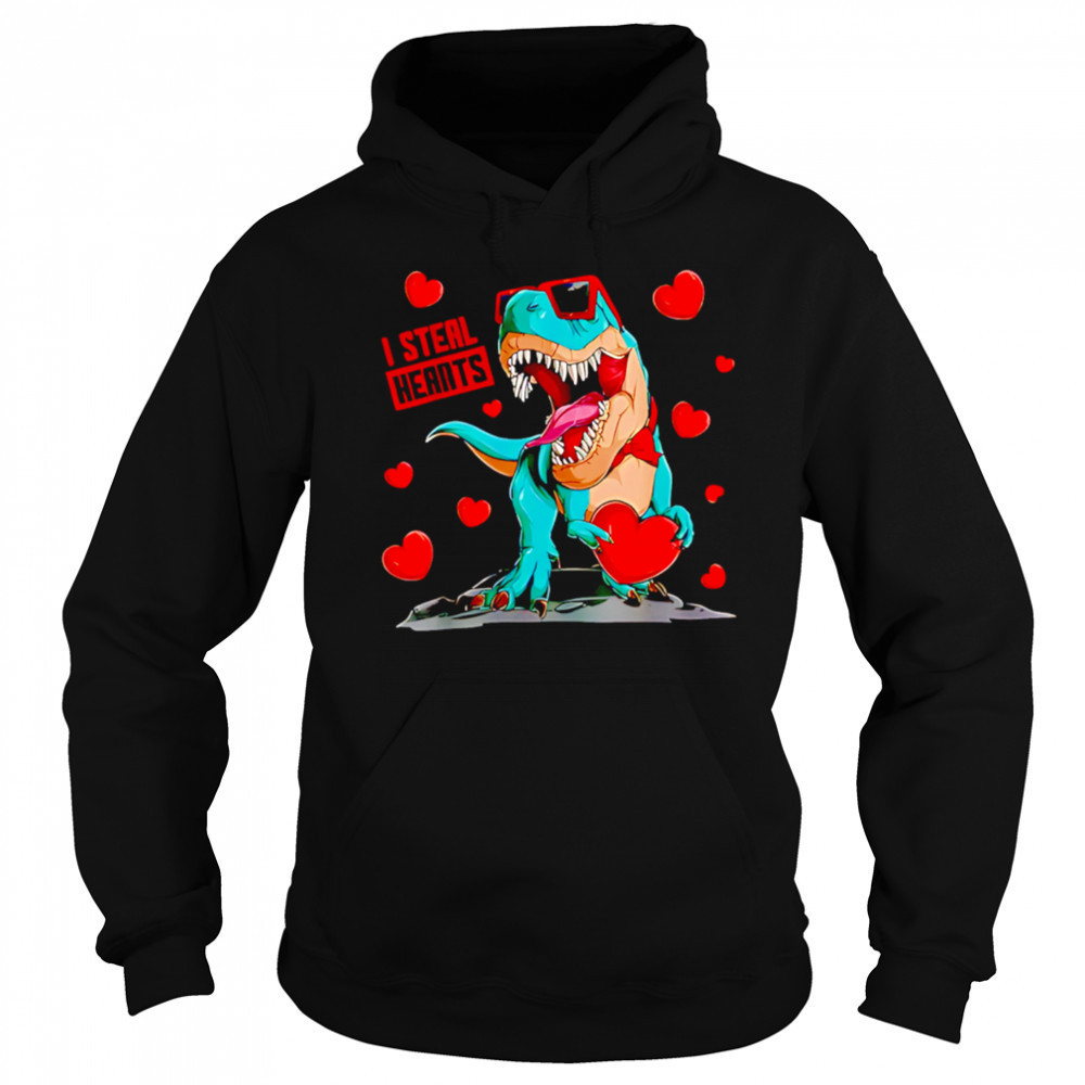 Gildan Love’S Day Dino I Steal Hearts shirt Sweatshirt
