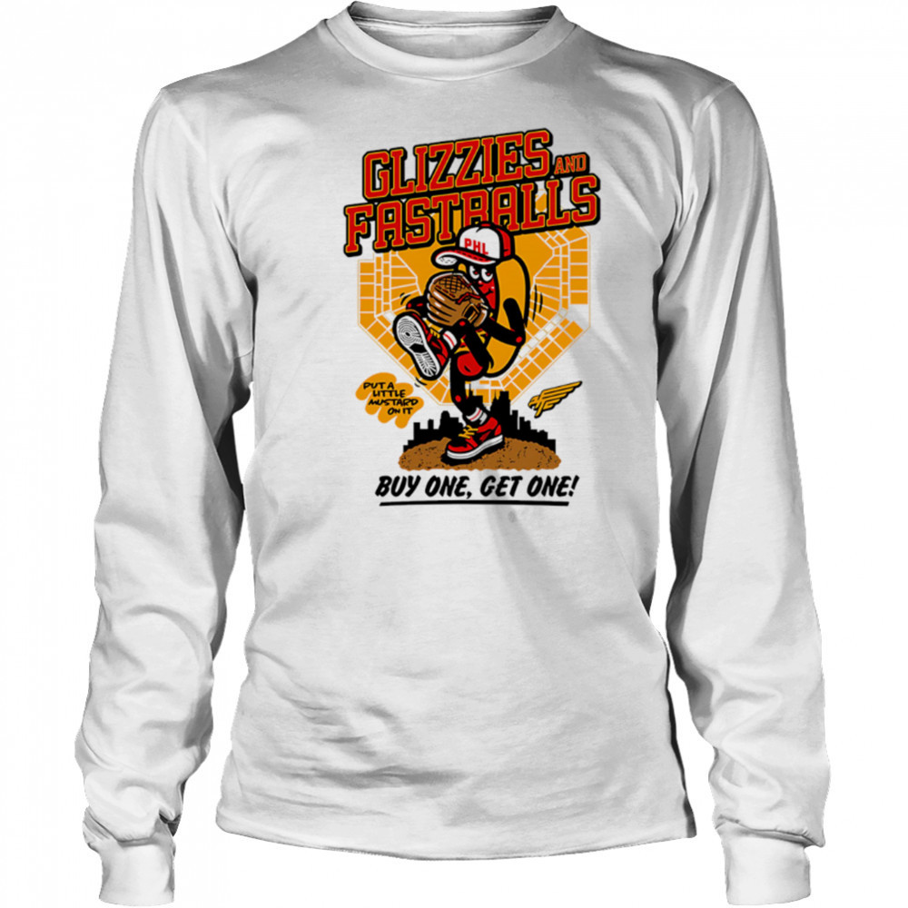 Glizzies and Fastballs buy one get one shirt Long Sleeved