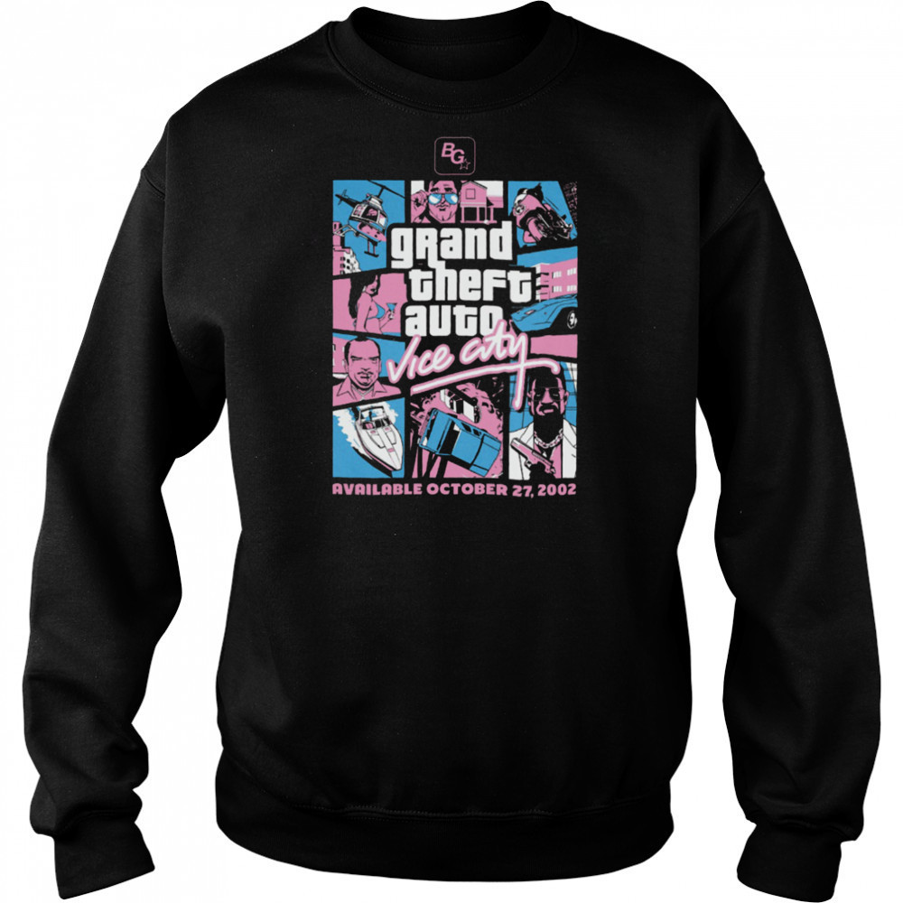 Grand Theft Auto Vice City Vintage Graphic T Shirt Hoodie
