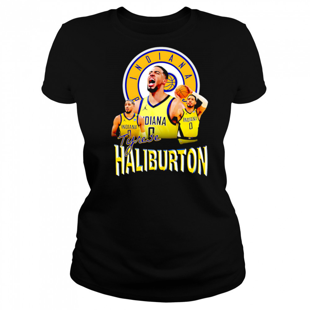 Indiana Pacers Tyrese Haliburton scream Bootleg Vintage shirt Women's T-shirt