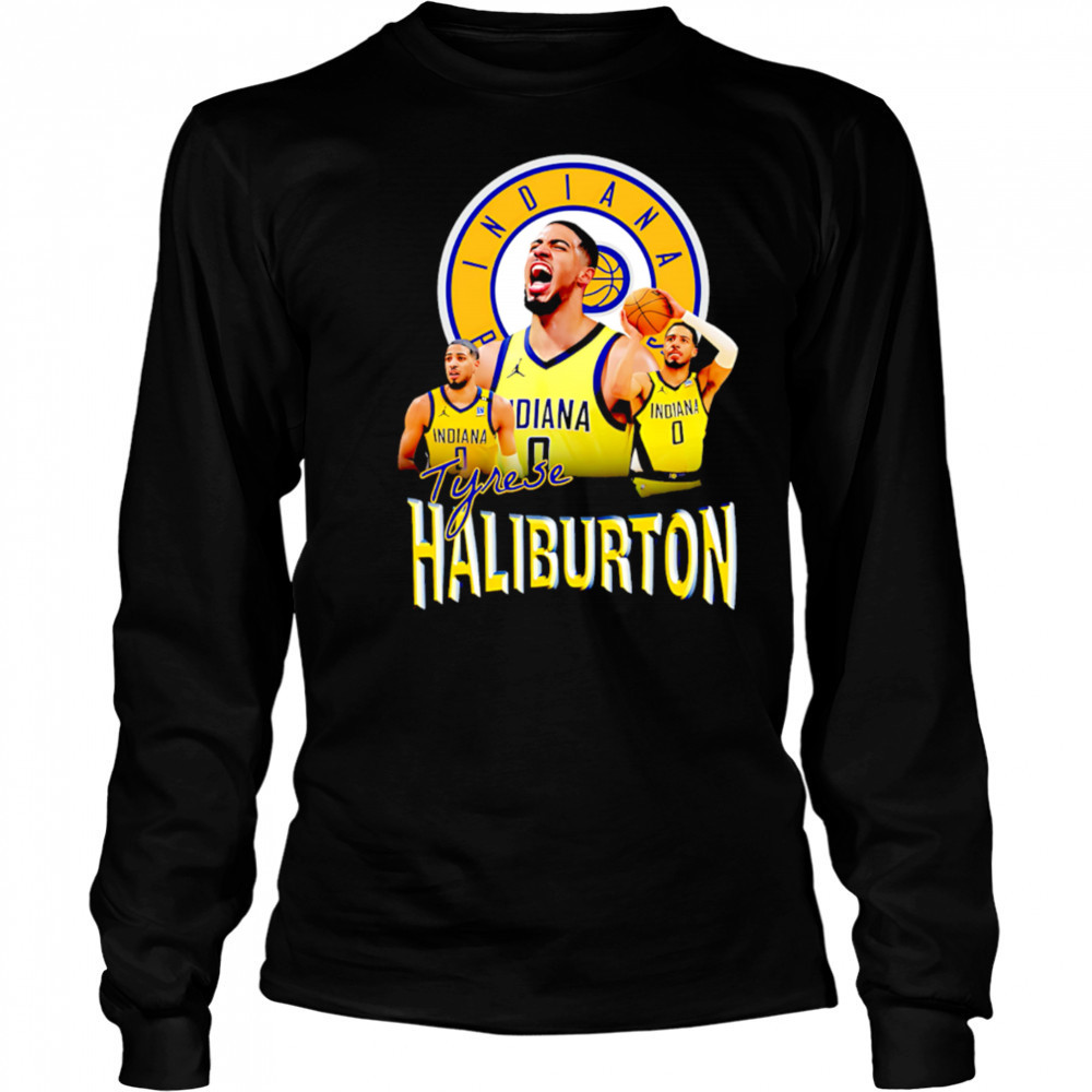 Indiana Pacers Tyrese Haliburton scream Bootleg Vintage shirt Long Sleeved