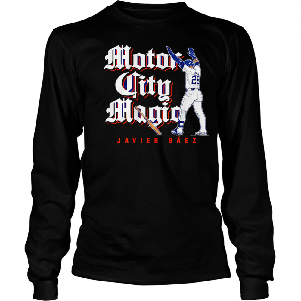 javier Baez Motor City Magic baseball shirt Long Sleeved