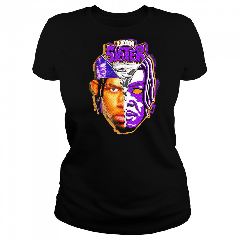 Leon Slater zip up skull shirt Women's T-shirt