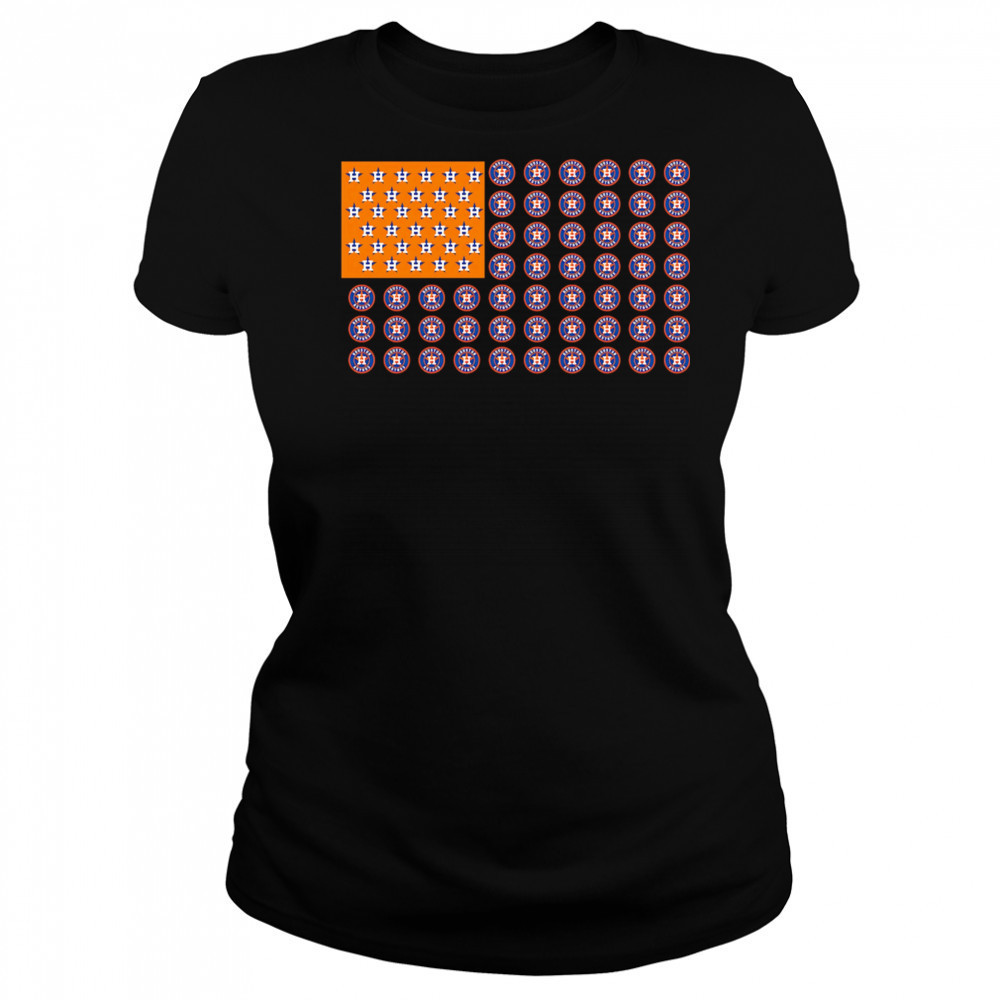 Logo Houston Astros American Flag shirt Women's T-shirt
