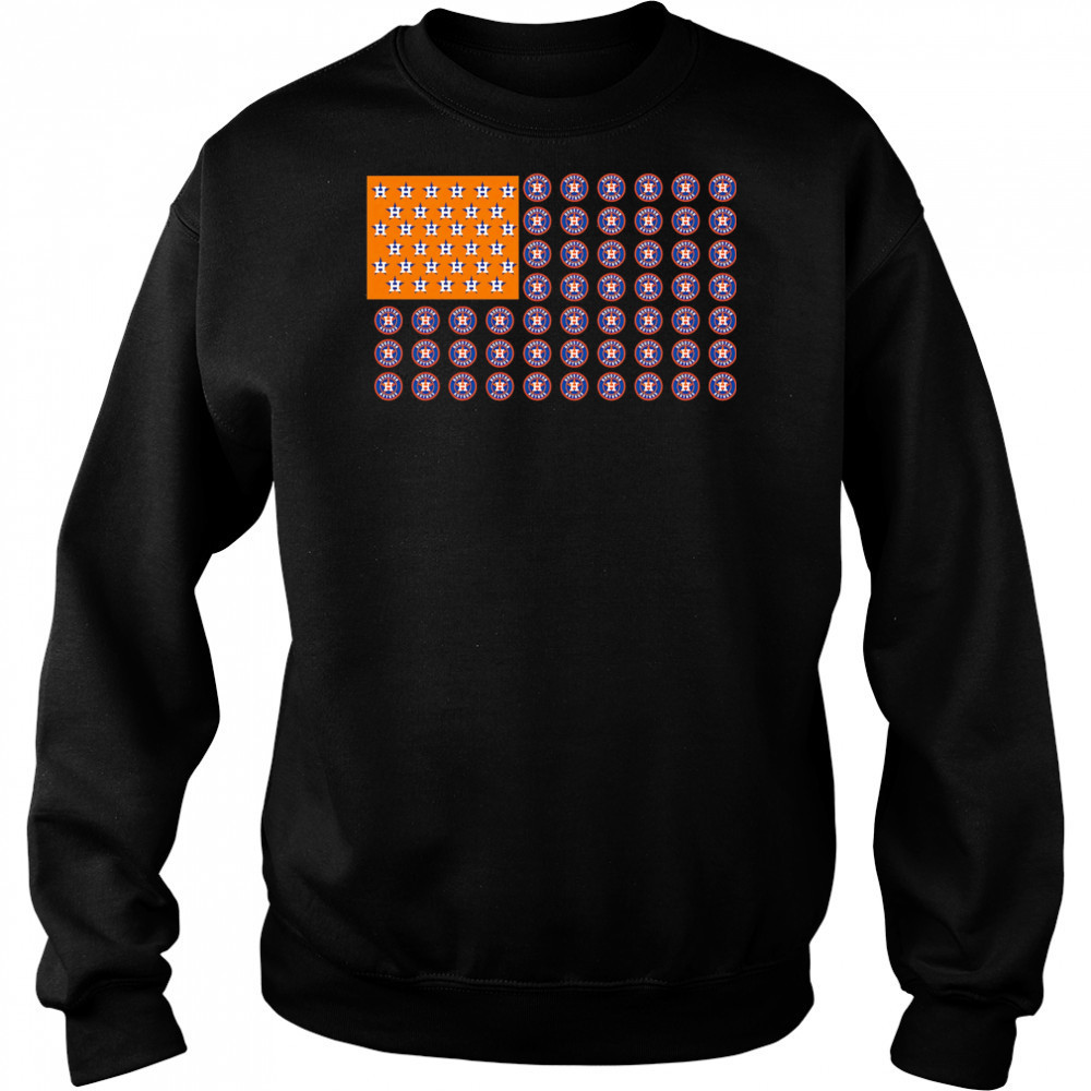 Logo Houston Astros American Flag shirt Hoodie