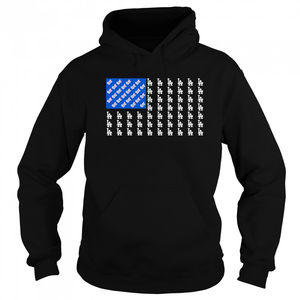 Logo Los Angeles Dodgers American Flag shirt Sweatshirt