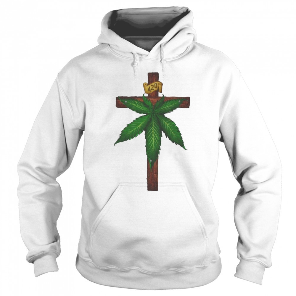Marijuana Crucifixion T-shirt Sweatshirt