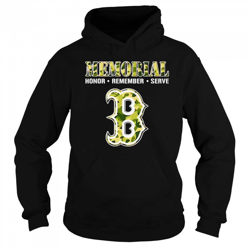 Memorial honor remember serve Boston Red Sox shirt Sweatshirt